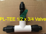 See Power Loc Tees for this fitting with on and off valve See Power Loc Tees for this fitting with on and off valve