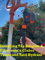 Installing Antelco Screen filter onto tap adapter Installing Antelco Screen filter onto tap adapter