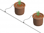 pots on mainline using Netbow by Netafim pots on mainline using Netbow by Netafim