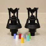 Nozzles can be changed on the Wobblers by Senninger. Nozzles can be changed on the Wobblers by Senninger.