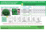 Super Wheel Spikes and Spacings for Transplanters Super Wheel Spikes and Spacings for Transplanters