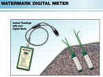 Watermark Sensor and Digital Meter Watermark Sensor and Digital Meter