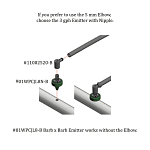 Using a 5mm Netafim elbow with a Netbow irrigation ring Using a 5mm Netafim elbow with a Netbow irrigation ring