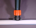 400B-06-LS shown punched into White Blue-Stripe Poly 400B-06-LS shown punched into White Blue-Stripe Poly