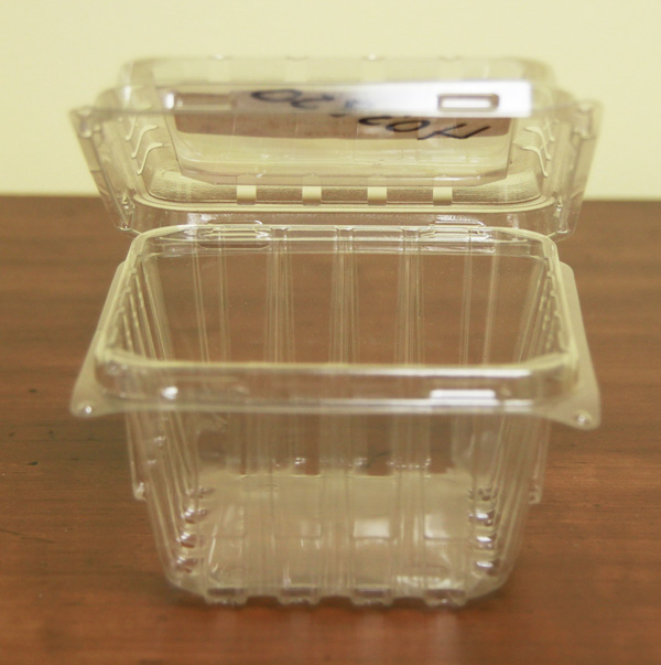 Clamshell, Clear Plastic Containers and Baskets for the grower and pickers  of fruits and vegetables.