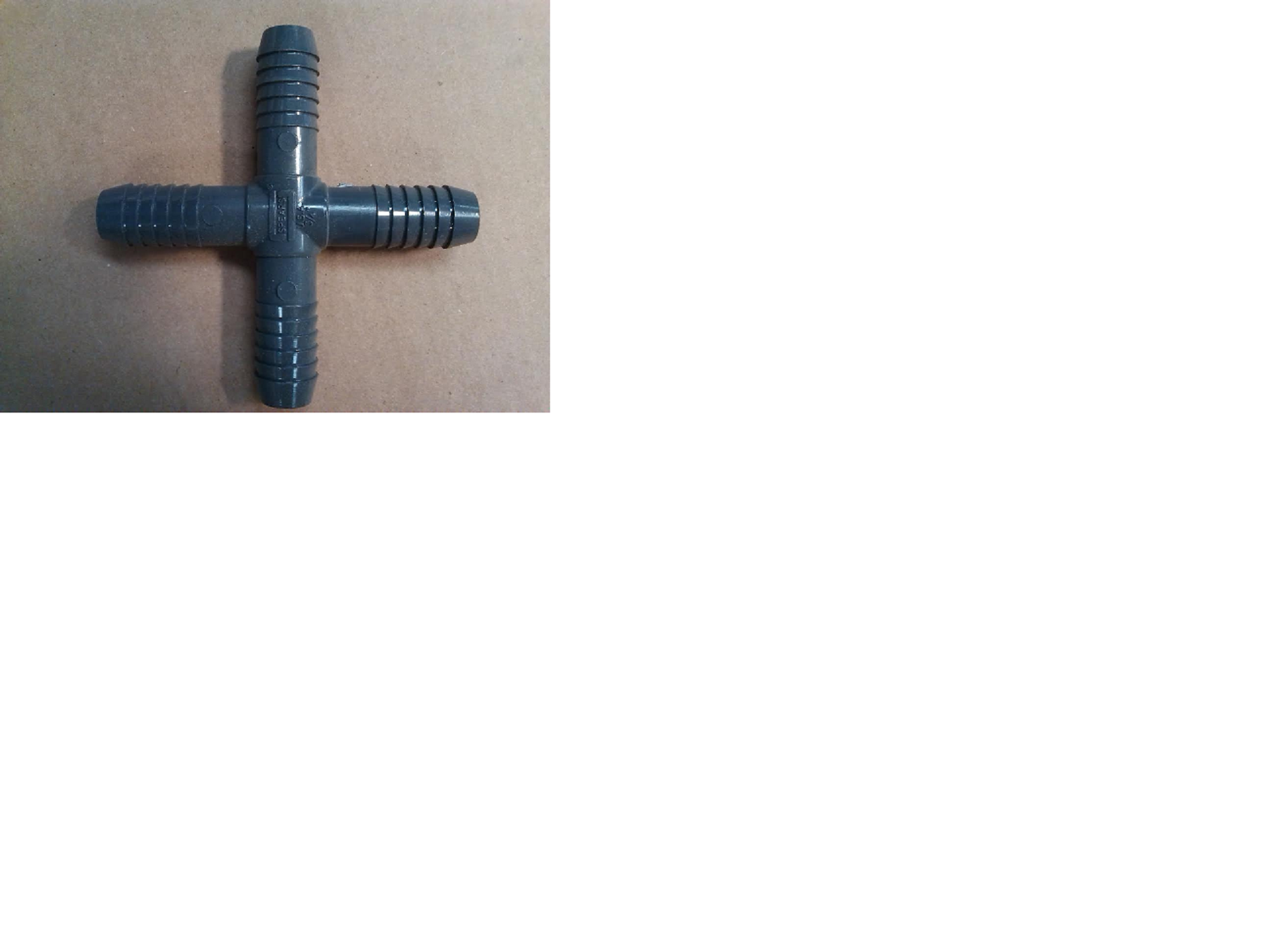 3/4" Insert Cross - Barbed 3/4" Insert Cross - Barbed