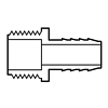 Insert Gray Male Adapter, PVC Barbed Insert Gray Male Adapter, PVC Barbed