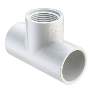 Tee - Slip x Slip x Fipt, PVC #402 Tee - Slip x Slip x Fipt, PVC #402
