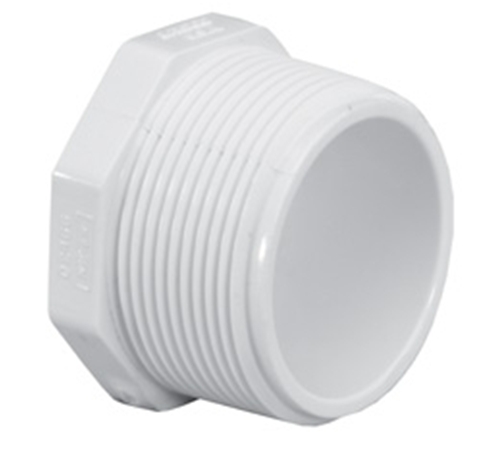 PLUG with Male Threads, PVC #450 PLUG with Male Threads, PVC #450