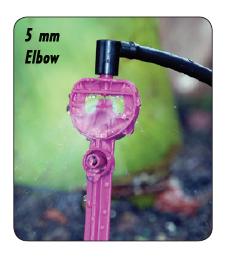 11002520-B 5mm Elbow used with Nipple (Used with Netbows & Spray Stakes) 11002520-B 5mm Elbow used with Nipple (Used with Netbows & Spray Stakes)