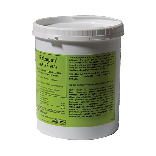 Rhizopan AA #2 Rooting Hormone GREEN Powder, 0.3% IBA, 1 lb. Rhizopan AA #2 Rooting Hormone GREEN Powder, 0.3% IBA, 1 lb.