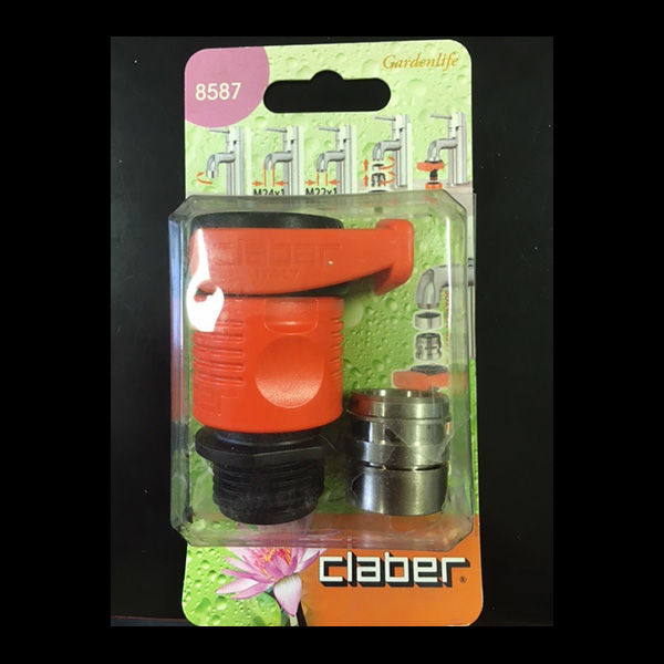Claber quick-fit connector for indoor taps #8587 Claber quick-fit connector for indoor taps #8587