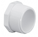 PLUG with Male Threads, PVC  #450 PLUG with Male Threads, PVC  #450