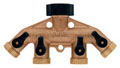 2 or 4-Way Splitter. Hose Manifolds by Orbit. Convenient Swivel to faucet. Solid brass! 58249 or 62010 2 or 4-Way Splitter. Hose Manifolds by Orbit. Convenient Swivel to faucet. Solid brass! 58249 or 62010