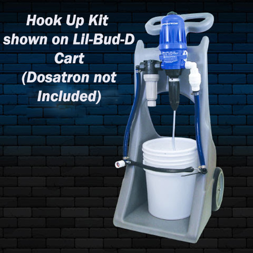 Choose between Hook Up Kits and a Moveable Cart on Wheels for Dosatrons  (HS15, HSPK) by Dilution Solution Choose between Hook Up Kits and a Moveable Cart on Wheels for Dosatrons  (HS15, HSPK) by Dilution Solution