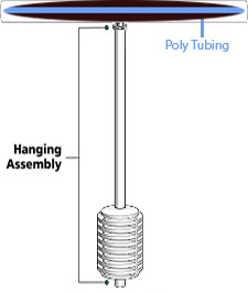 Vibro Hanging Assembly, Base Only (choose 12" to 48" long) #0300HSAC Vibro Hanging Assembly, Base Only (choose 12" to 48" long) #0300HSAC