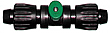 In-line Power Loc Coupler with Ball Valve. Fits 16mm up to 1/2" Poly Pipe.  #55-BV-PC In-line Power Loc Coupler with Ball Valve. Fits 16mm up to 1/2" Poly Pipe.  #55-BV-PC