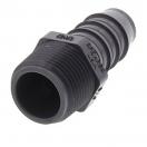 1436 Insert Gray Male Adapter, PVC Barbed