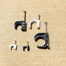 J-Clamps to Hold Tubing to Wood (1/4, 1/2, 3/4) CLJ White and Black J-Clamps to Hold Tubing to Wood (1/4, 1/2, 3/4) CLJ White and Black
