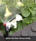 Single Piece Fan Spray Jets.  Uniform spray for horticultural or landscape use by Antelco. Single Piece Fan Spray Jets.  Uniform spray for horticultural or landscape use by Antelco.
