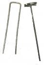 Metal Staples. 6", 8" or Circle Top.  * Used to hold Weed Fabrics (Ground Cover) and Tubing in place. Metal Staples. 6", 8" or Circle Top.  * Used to hold Weed Fabrics (Ground Cover) and Tubing in place.