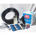 This is a picture of our Jr Garden Drip Kit waters small-medium size garden.