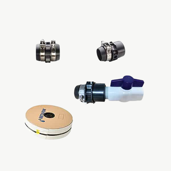 Flexnet Glue On Adapter #FN Glue-On Adapter with Ball Valve