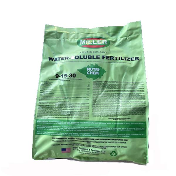 This is a bag of 9-15-30 Water Soluble Fertilizer